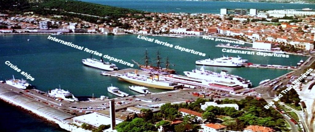 Split ferry harbor