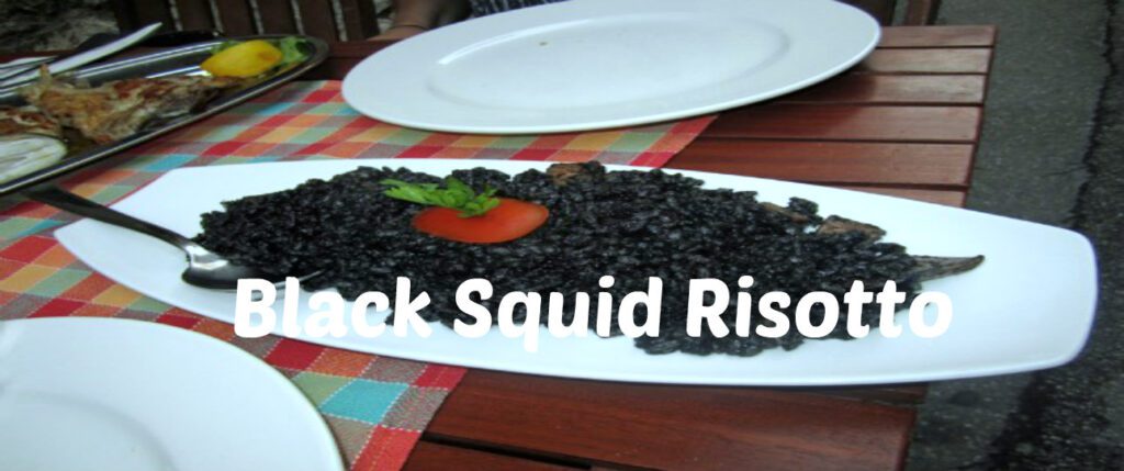 Black Squid risotto